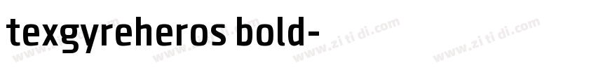 texgyreheros bold字体转换